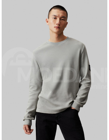 CALVIN KLEIN - WASHED BADGE WAFFLE LS TEE Tbilisi - photo 1