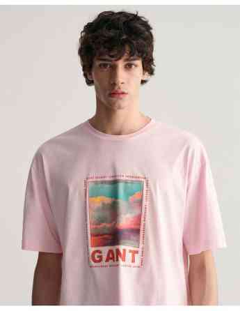 Gant - WASHED GRAPHIC SS T-SHIRT Тбилиси
