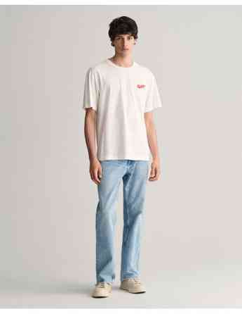 Gant - WASHED GRAPHIC SS T-SHIRT Тбилиси
