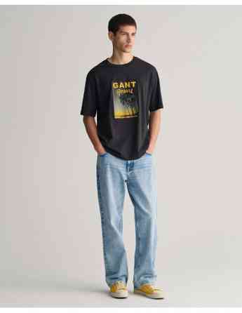Gant - WASHED GRAPHIC SS T-SHIRT Тбилиси