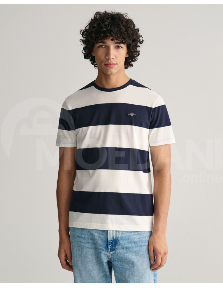 Gant - BAR STRIPE SS T-SHIRT Тбилиси - изображение 1