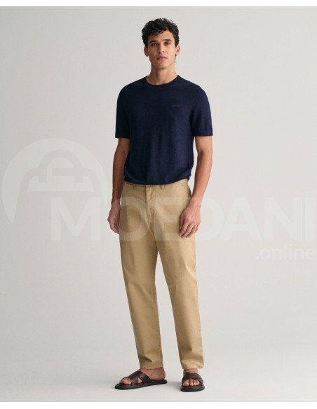 Gant - COTTON LINEN SS C-NECK Тбилиси - изображение 4