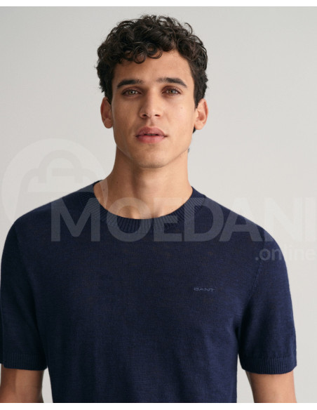 Gant - COTTON LINEN SS C-NECK Тбилиси - изображение 3