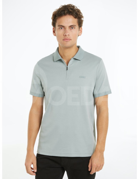 CALVIN KLEIN - SMOOTH COTTON WELT ZIP POLO Tbilisi - photo 1