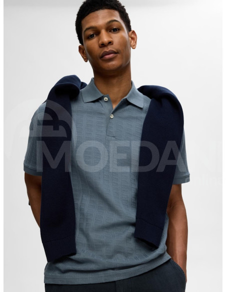 SELECTED HOMME - SLHJETT JACQUARD SS POLO Tbilisi - photo 3