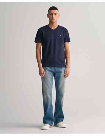 Gant - SLIM SHIELD V-NECK T-SHIRT Tbilisi