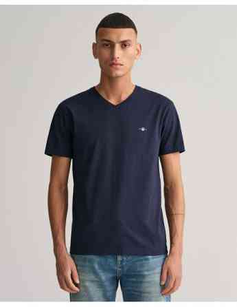 Gant - SLIM SHIELD V-NECK T-SHIRT Tbilisi