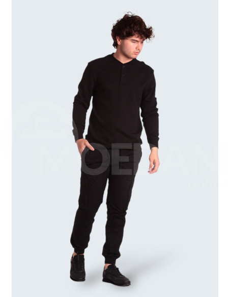 CALVIN KLEIN - BADGE WAFFLE LS HENLEY თბილისი - photo 4