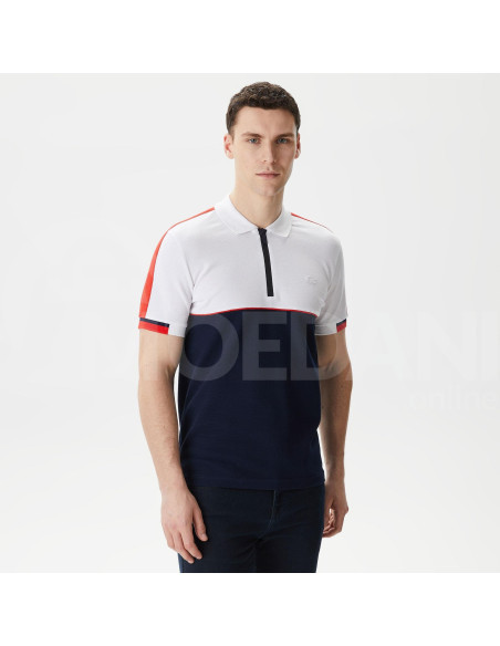 Lacoste -Lacoste Men's Regular Fit Color Blocked Blue Polo თბილისი - photo 1