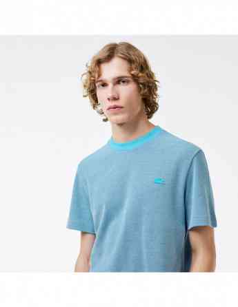 Lacoste - CAVIAR TEXTURE CONTRAST NECK COTTON T-SHIRT თბილისი