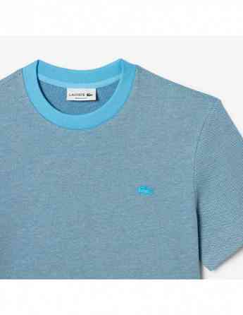 Lacoste - CAVIAR TEXTURE CONTRAST NECK COTTON T-SHIRT თბილისი