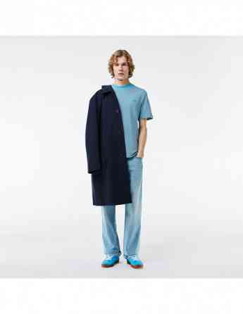 Lacoste - CAVIAR TEXTURE CONTRAST NECK COTTON T-SHIRT თბილისი