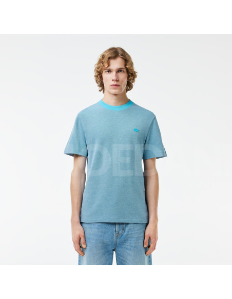 Lacoste - CAVIAR TEXTURE CONTRAST NECK COTTON T-SHIRT Tbilisi - photo 1
