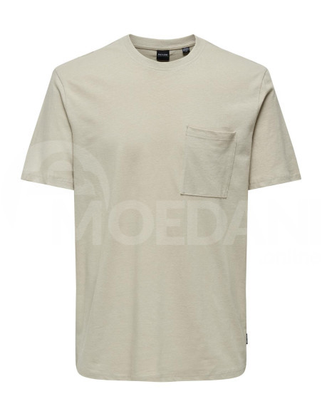 ONLY & SONS - ONSKODA REG SS POCKET LINEN TEE თბილისი - photo 1