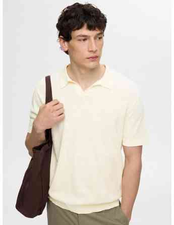 SELECTED HOMME - SLHLAKE LINEN SS POLO თბილისი