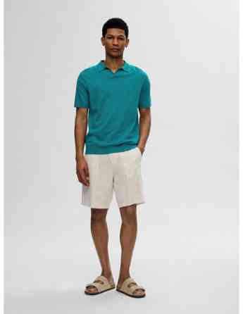 SELECTED HOMME - SLHLAKE LINEN SS POLO თბილისი