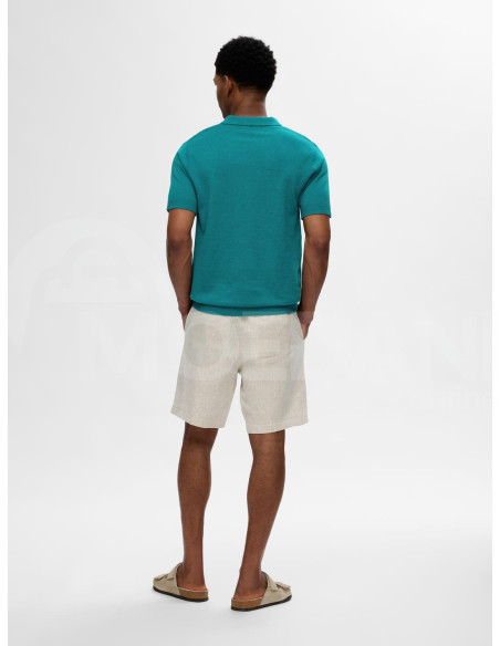SELECTED HOMME - SLHLAKE LINEN SS POLO Тбилиси - изображение 2