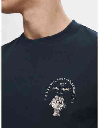 SELECTED HOMME - SLHRELAXARIES PRINT SS O-NECK TEE თბილისი