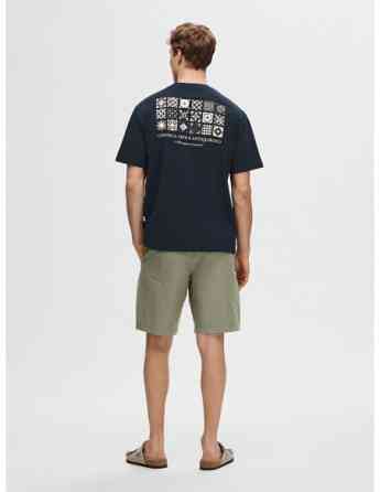 SELECTED HOMME - SLHRELAXARIES PRINT SS O-NECK TEE თბილისი