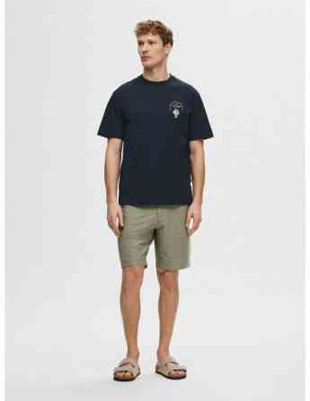 SELECTED HOMME - SLHRELAXARIES PRINT SS O-NECK TEE თბილისი