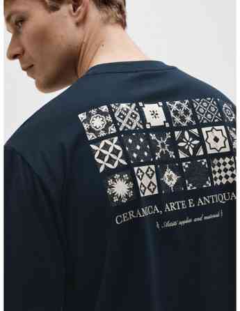 SELECTED HOMME - SLHRELAXARIES PRINT SS O-NECK TEE თბილისი