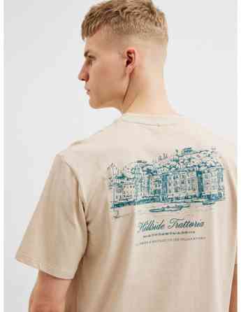 SELECTED HOMME - SLHRELAXARIES PRINT SS O-NECK TEE თბილისი