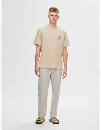 SELECTED HOMME - SLHRELAXARIES PRINT SS O-NECK TEE თბილისი