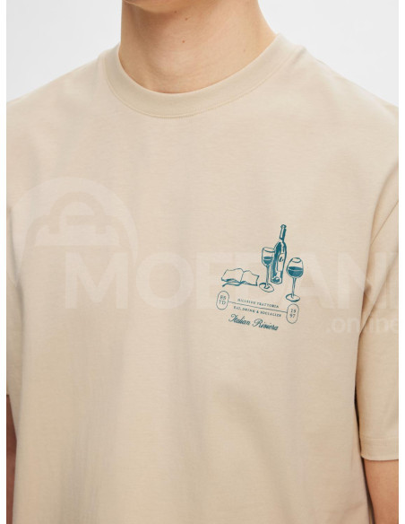 SELECTED HOMME - SLHRELAXARIES PRINT SS O-NECK TEE Tbilisi - photo 5