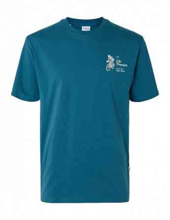 SELECTED HOMME - SLHRELAXARIES PRINT SS O-NECK TEE თბილისი