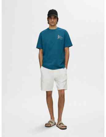 SELECTED HOMME - SLHRELAXARIES PRINT SS O-NECK TEE თბილისი