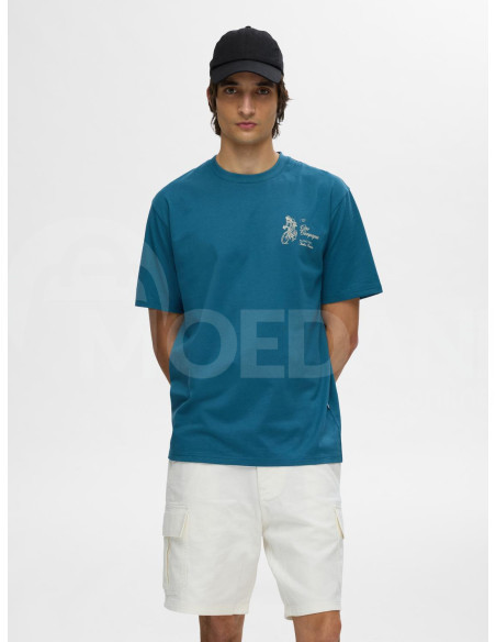 SELECTED HOMME - SLHRELAXARIES PRINT SS O-NECK TEE Tbilisi - photo 3