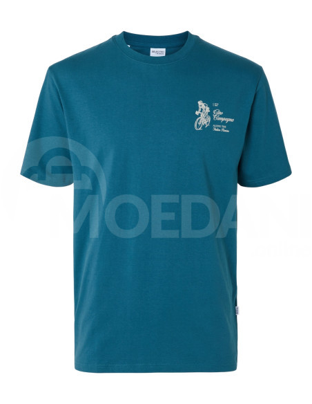 SELECTED HOMME - SLHRELAXARIES PRINT SS O-NECK TEE Tbilisi - photo 6