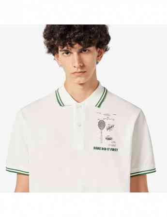 Lacoste - ORIGINAL L.12.12 EMBROIDERED PATENT COTTON POLO SHIRT თბილისი