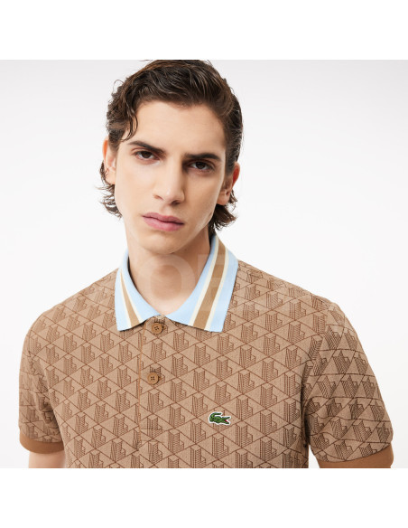 Lacoste - CONTRAST COLLAR MONOGRAM POLO Тбилиси - изображение 3