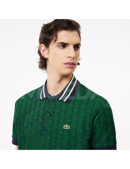 Lacoste - CONTRAST COLLAR MONOGRAM POLO Тбилиси - изображение 3