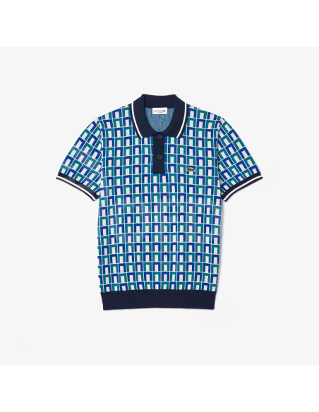 Lacoste - MEN'S PATTERNED POLO COLLAR SWEATER თბილისი - photo 5