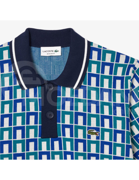 Lacoste - MEN'S PATTERNED POLO COLLAR SWEATER თბილისი - photo 6