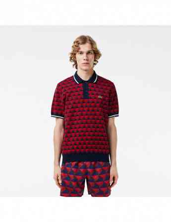 Lacoste - MEN'S PATTERNED POLO COLLAR SWEATER თბილისი