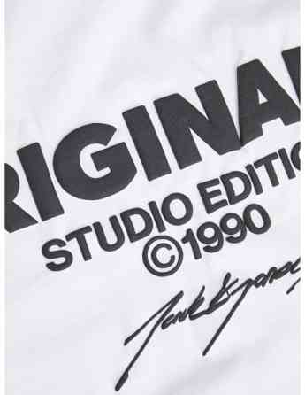 Jack & Jones - JORBORA BRANDING TEE SS CREW NECK BLK Tbilisi