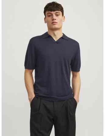 Jack & Jones - JPRCCIGOR LINEN SPLIT NECK SS Tbilisi