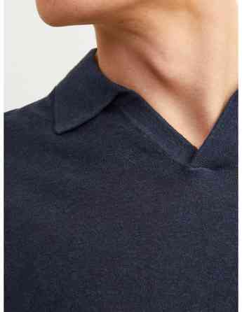 Jack & Jones - JPRCCIGOR LINEN SPLIT NECK SS Tbilisi