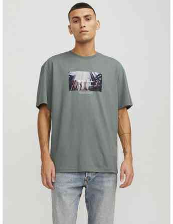 Jack & Jones - JORVESTERBRO PICTURE TEE SS CREW NECK LN Tbilisi
