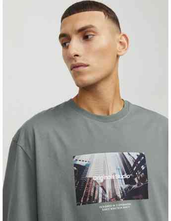 Jack & Jones - JORVESTERBRO PICTURE TEE SS CREW NECK LN Tbilisi