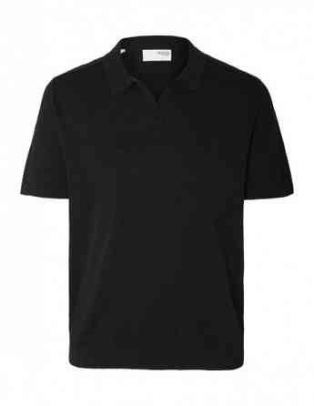SELECTED HOMME - SLHBERG LINEN SS KNIT OPEN POLO Tbilisi