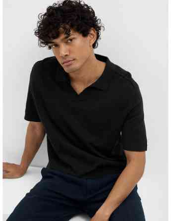 SELECTED HOMME - SLHBERG LINEN SS KNIT OPEN POLO Tbilisi