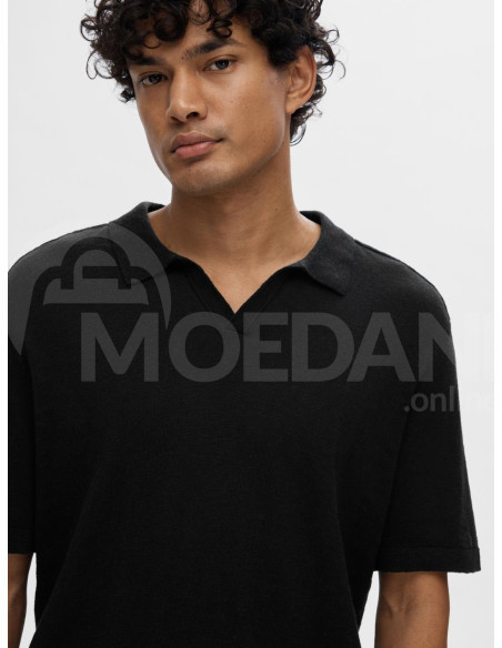SELECTED HOMME - SLHBERG LINEN SS KNIT OPEN POLO Tbilisi - photo 4