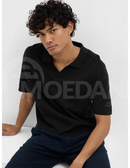 SELECTED HOMME - SLHBERG LINEN SS KNIT OPEN POLO Tbilisi - photo 3