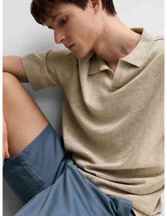 SELECTED HOMME - SLHBERG LINEN SS KNIT OPEN POLO Tbilisi
