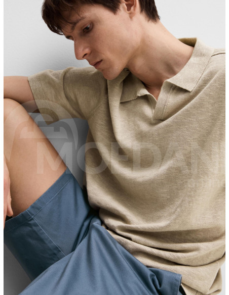 SELECTED HOMME - SLHBERG LINEN SS KNIT OPEN POLO Tbilisi - photo 4