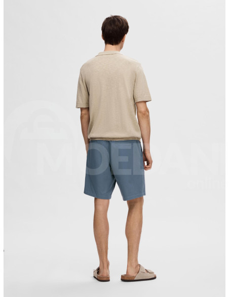 SELECTED HOMME - SLHBERG LINEN SS KNIT OPEN POLO Tbilisi - photo 2